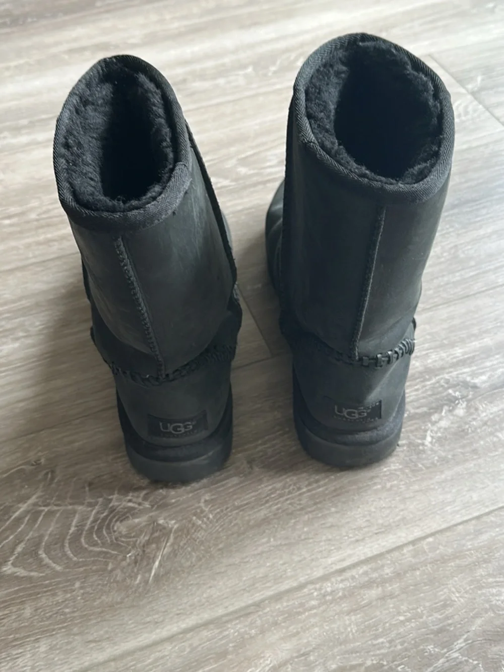 UGG Black Classic Short Sheepskin Boots
